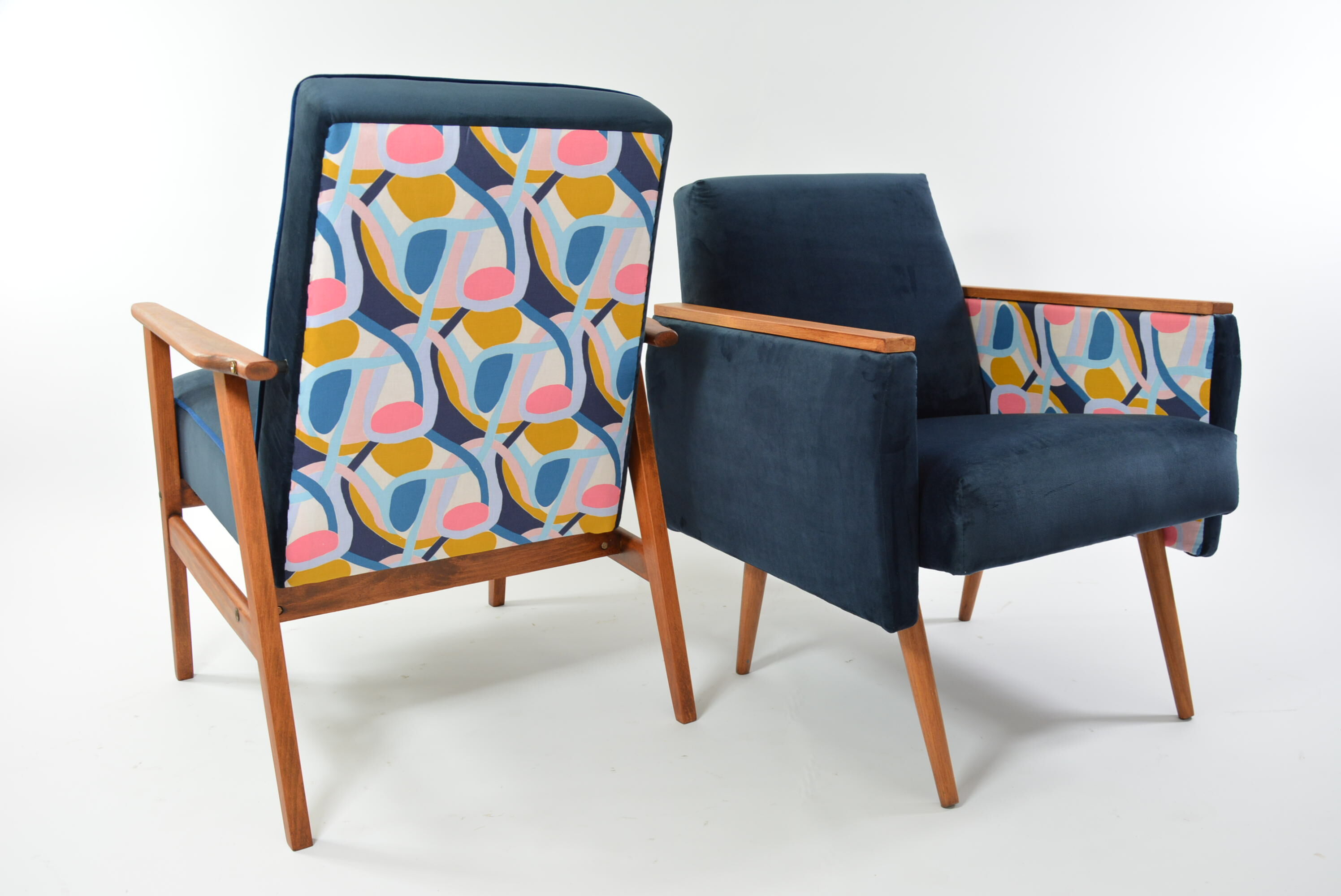 Blue Matisse square chair