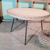 Table basse en rotin
