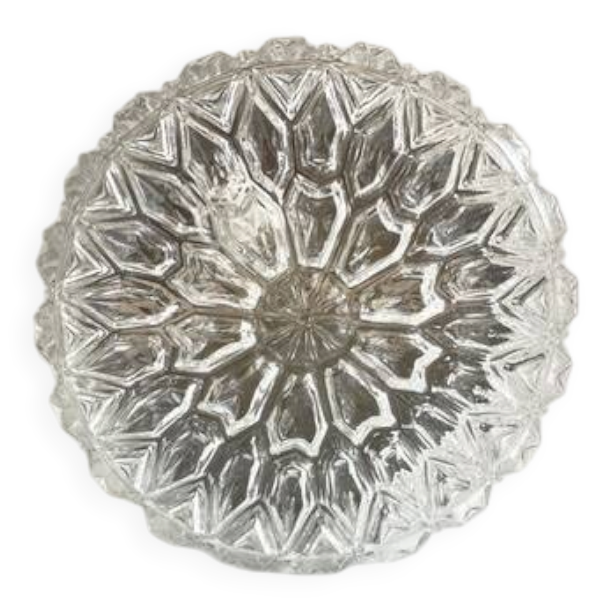 APPLIQUE Semi-Crystal Ceiling Light 1950s