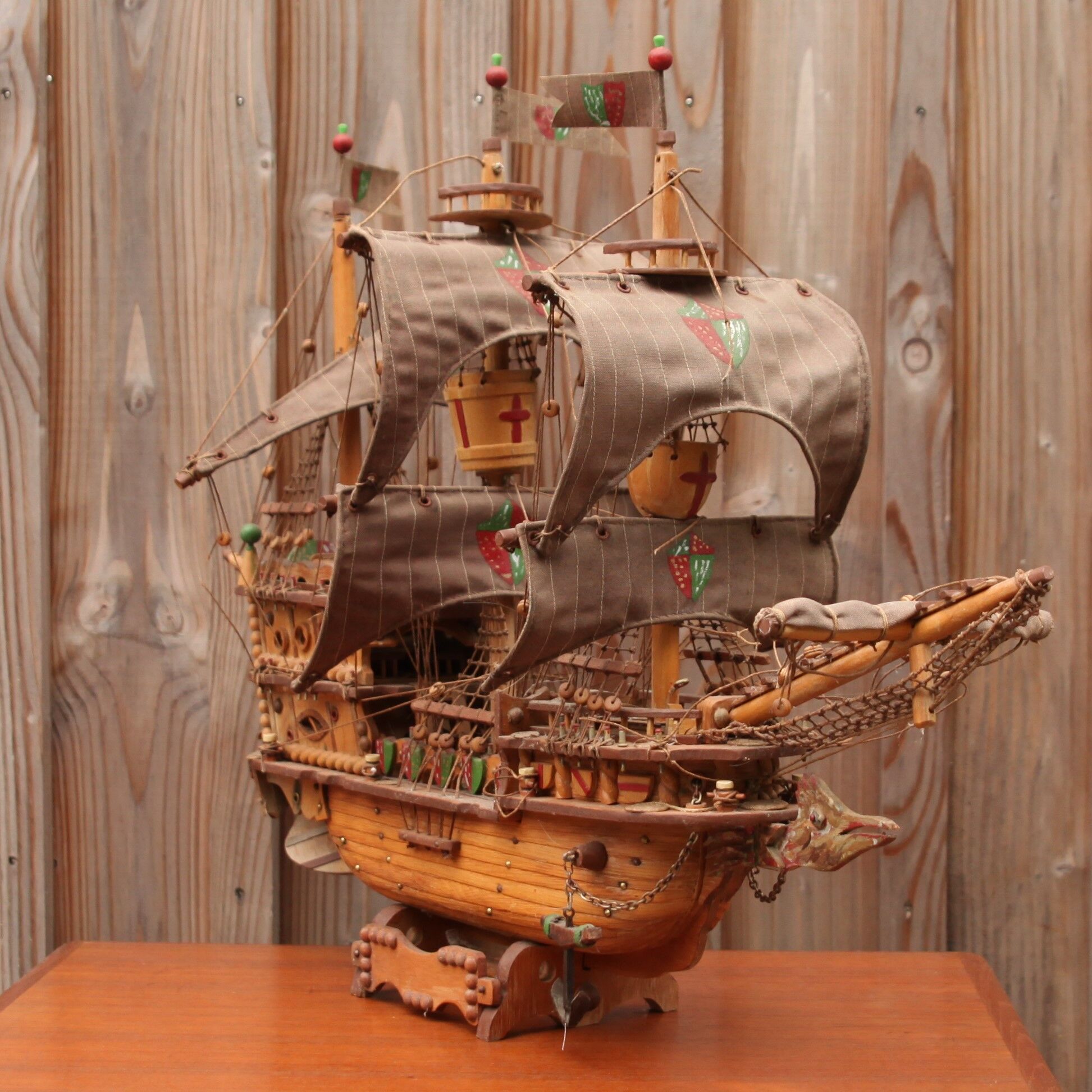 Model wooden boat