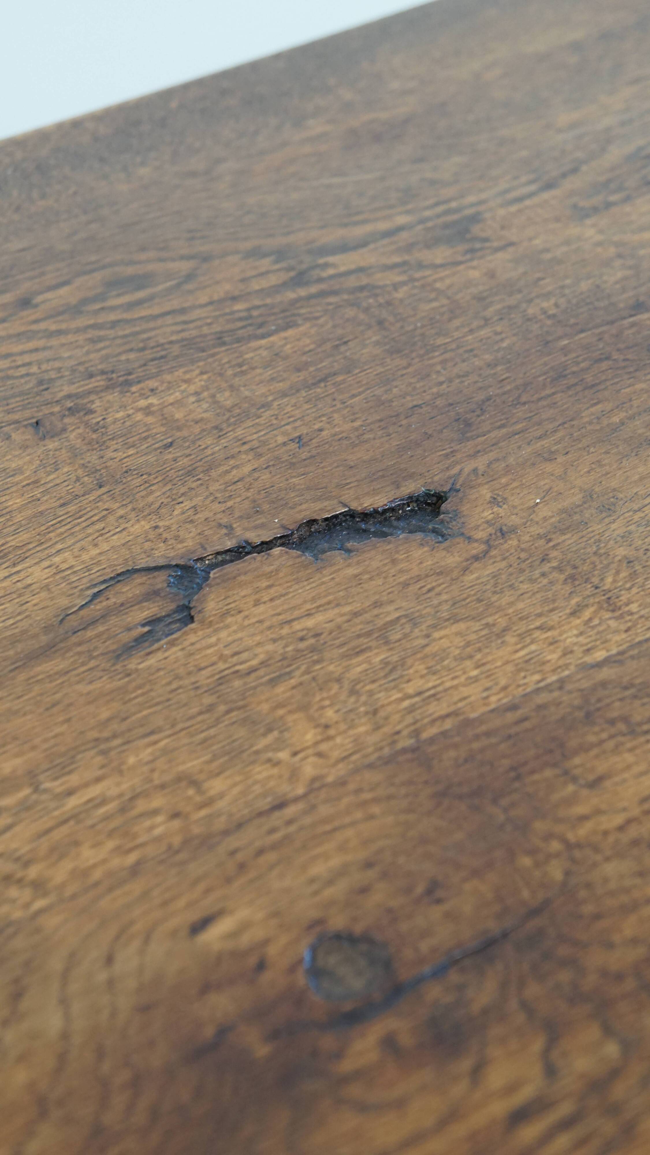 Antique French Oak Dining Table for 6 to 8 People