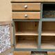 Buffet base Mado renovated green Galane and wood