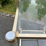 Vintage pedestal table or end table, 70s