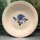 Set of 2 round dishes Sarreguemines Digoin France number 4 with blue pink floral decoration.