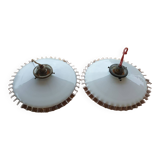 Paire de suspension opaline anciennes