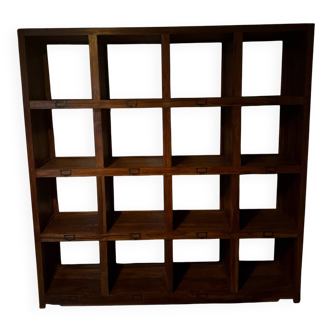 Meuble bois massif à casiers