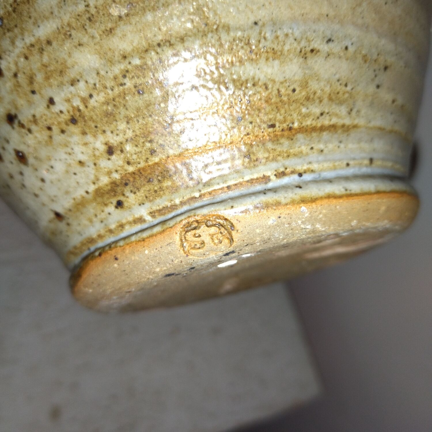 Gustave Tiffoche La Borne stoneware pitcher vase