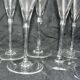 Set of 10 BACCARAT Dom Pérignon crystal Champagne flutes