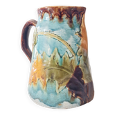 Old glazed stoneware pitcher - autumn