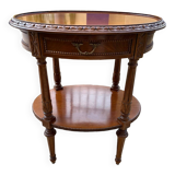 Small carved wooden table