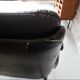 Chrome and black office armchair