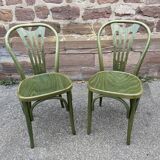 2 chaises bistrot en bois courbé