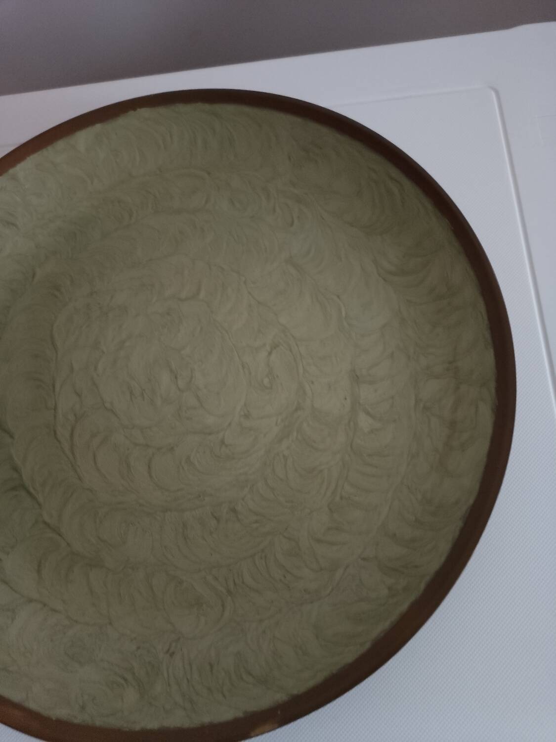 Cloisonné and brass plate