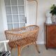 Berceau vintage en rotin