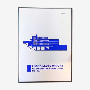 Fallingwater House Poster - Frank Lloyd Wright