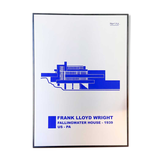 Fallingwater House Poster - Frank Lloyd Wright