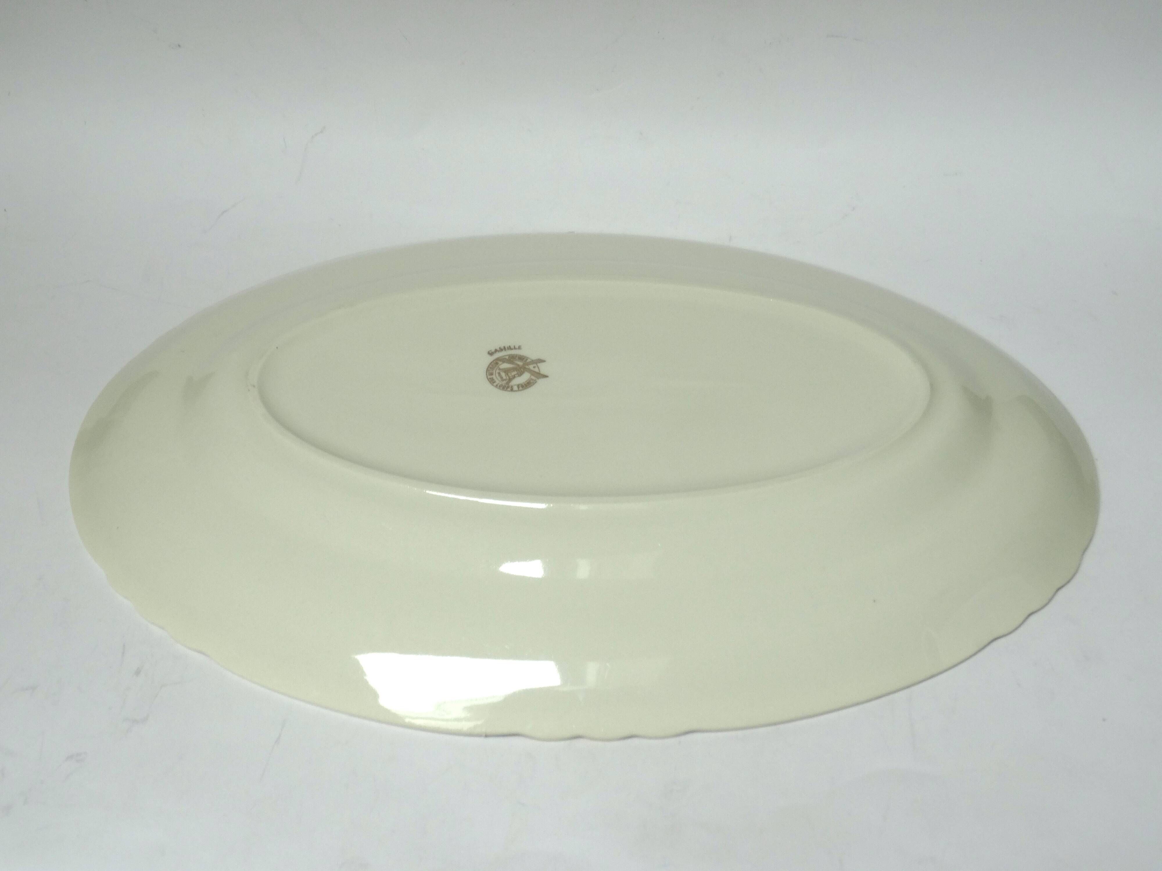oval serving dish Moulin des Loups