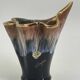 Vase en céramique vintage en forme de flamme