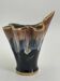 Vintage flame shaped ceramic vase