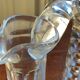 Carved crystal decanter 19th century