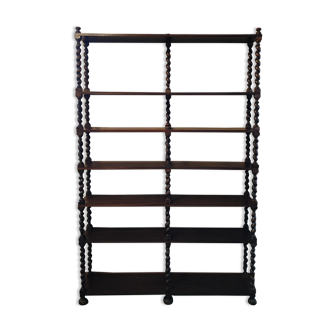 Bookcase twisted wood shelf removable coil