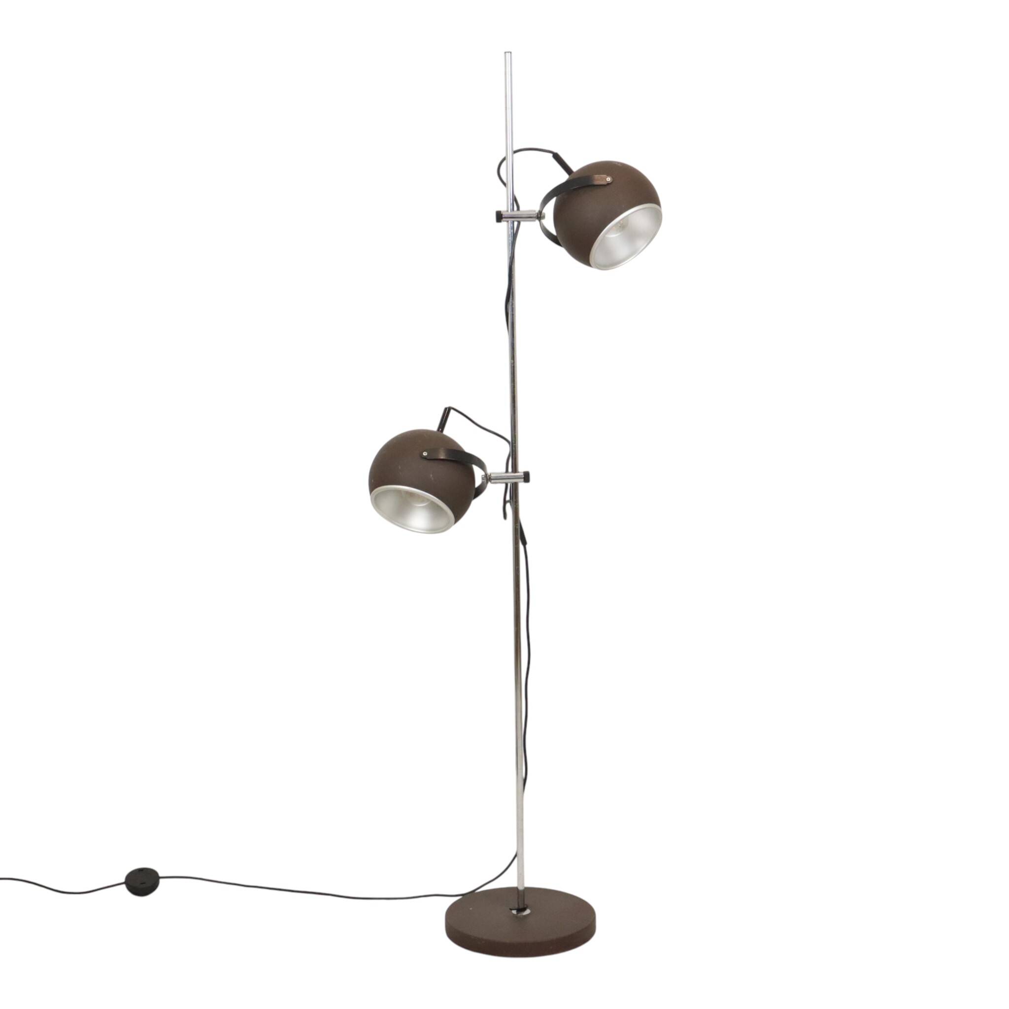 Lampe de sol vintage Eye Ball design Space Age 150 cm