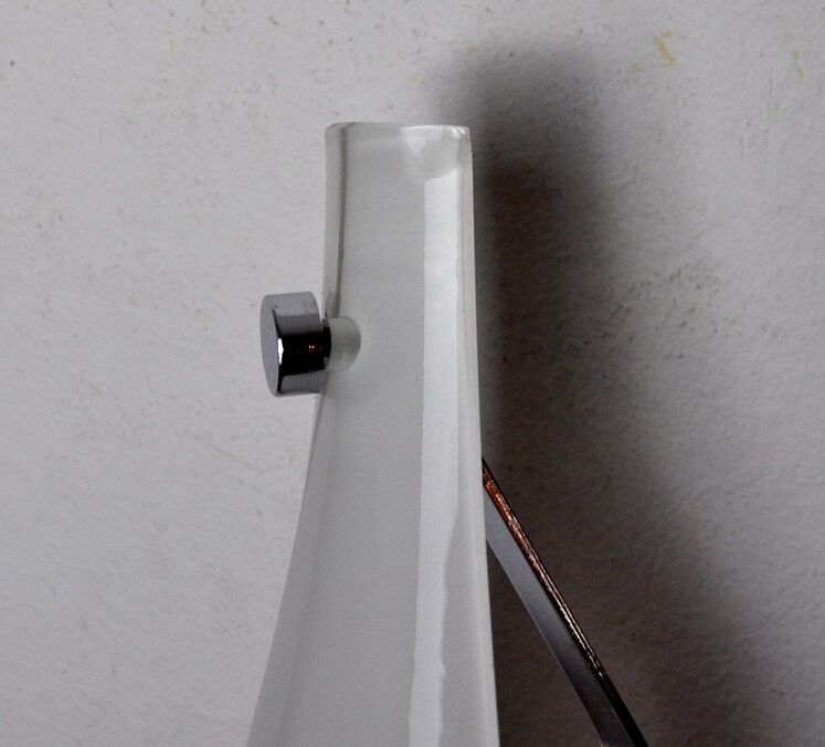 Pair of Cat's Eye wall lamps by Murano Mazzega, blown glass, Italy, 1960