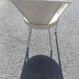 Series of 10 garden chairs made of steel garden patina