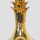 Brass table lamp stand with palmettes