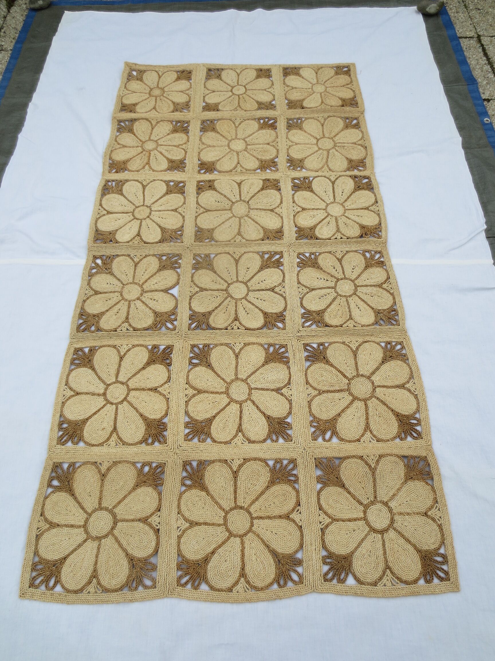 Rug in corn straw 180 x 91 cm