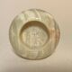 Vintage brown green onyx round candle holder 1070 tealight holder