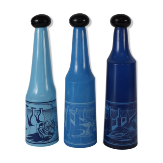 three blue bottles by Salvador Dali for Rosso Antico