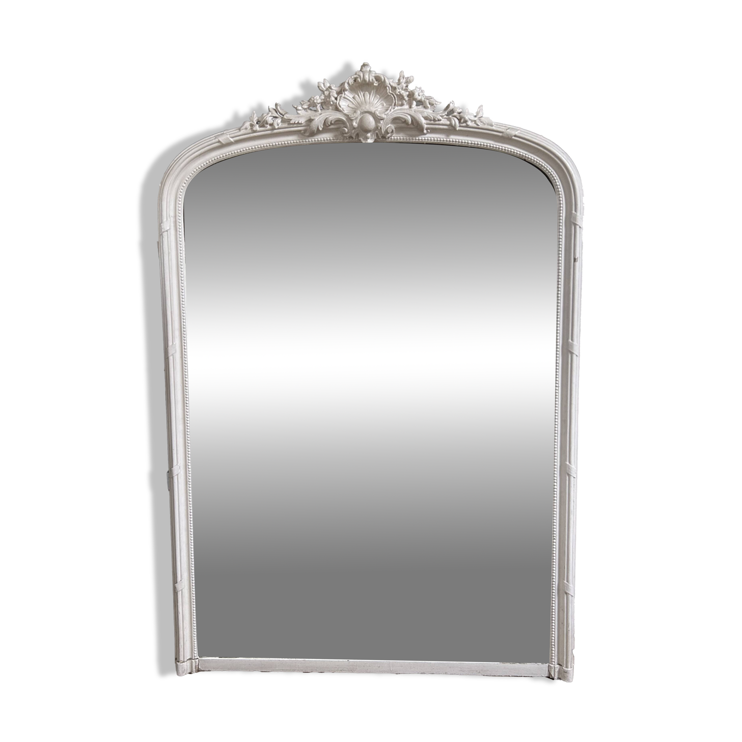 Antique Louis XV style mirror - mercury glass - 175 x 110 cm