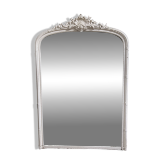 Antique Louis XV style mirror - mercury glass - 175 x 110 cm