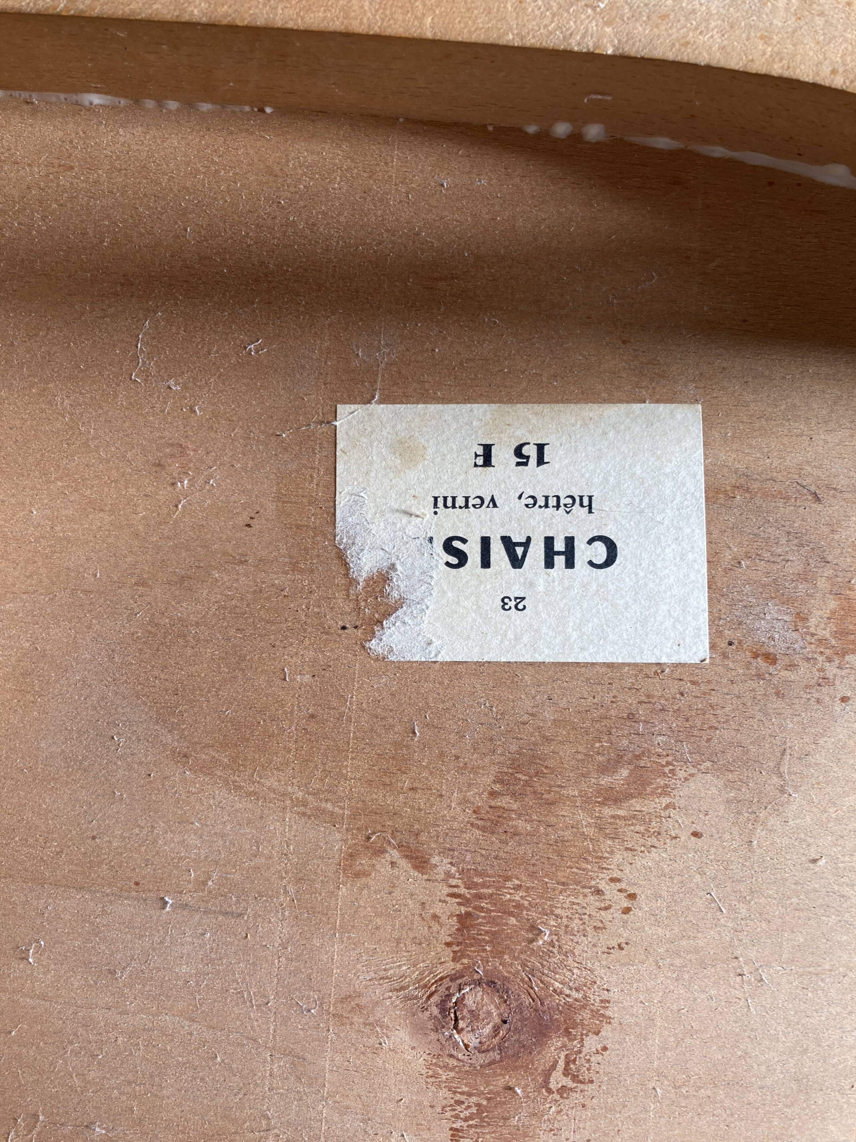 Set of 4 mismatched bistro chairs