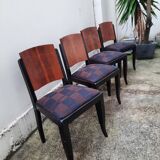 Set of four art deco chairs