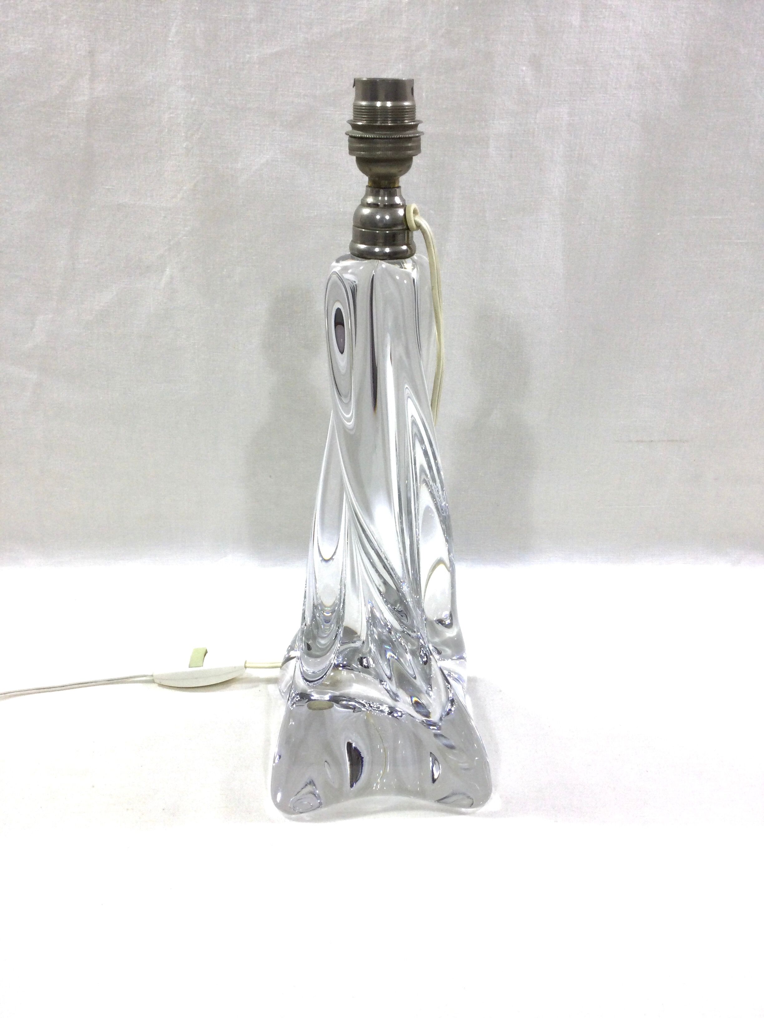 Pied de lampe en cristal Baccarat