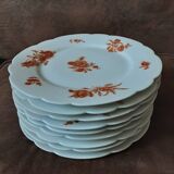 Set of 9 A. HACHE & Compagnies flat plates
