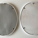 Pair of oval mirrors 39x49cm