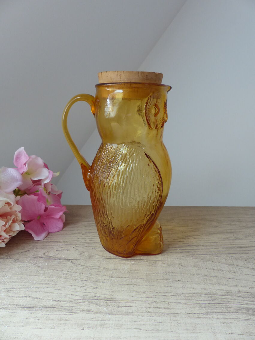 Cruche en verre avec poignée et bouchon en liège - D'éco Green - Décoration  d'Intérieur