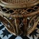 Vintage side table in rattan from the 60s-70s.