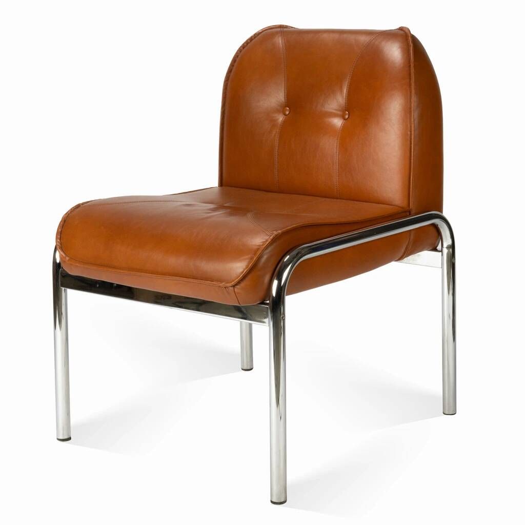 The 'Eurochair' leather armchair by Girsberger