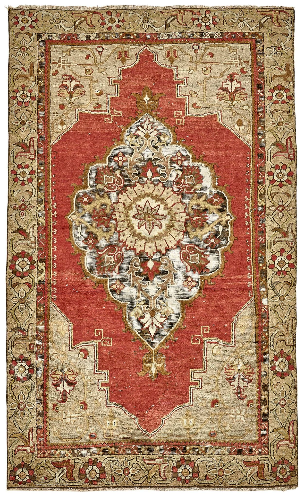 Turkish Vintage Anatolian Rug 112 cm x 187 cm