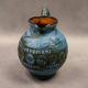 Blue ceramic pitcher with frieze by Jérôme Massier – Vallauris