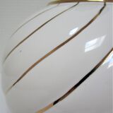 Ceramic lamp white and gold Italian design 70s / 80s