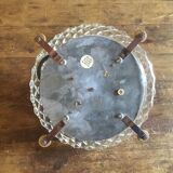 Glass and brass ceiling light