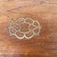 Antique camphor chest made of camphor wood and brass