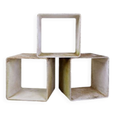 G. Ifert Eternit Concrete Cube Side Table - bookcase , 1960s Switzerland - Set of 3