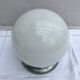 Old opaline white ball suspension applied - alu vintage support