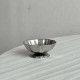Set of 6 low bowls in polished stainless steel